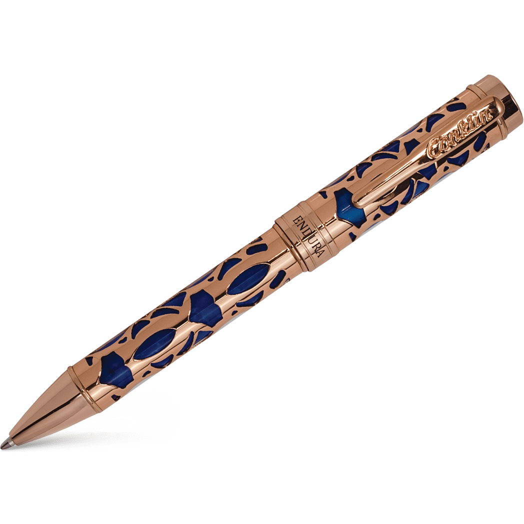 Conklin Endura Ballpoint Pen - Deco Crest Blue - Pen Boutique Ltd