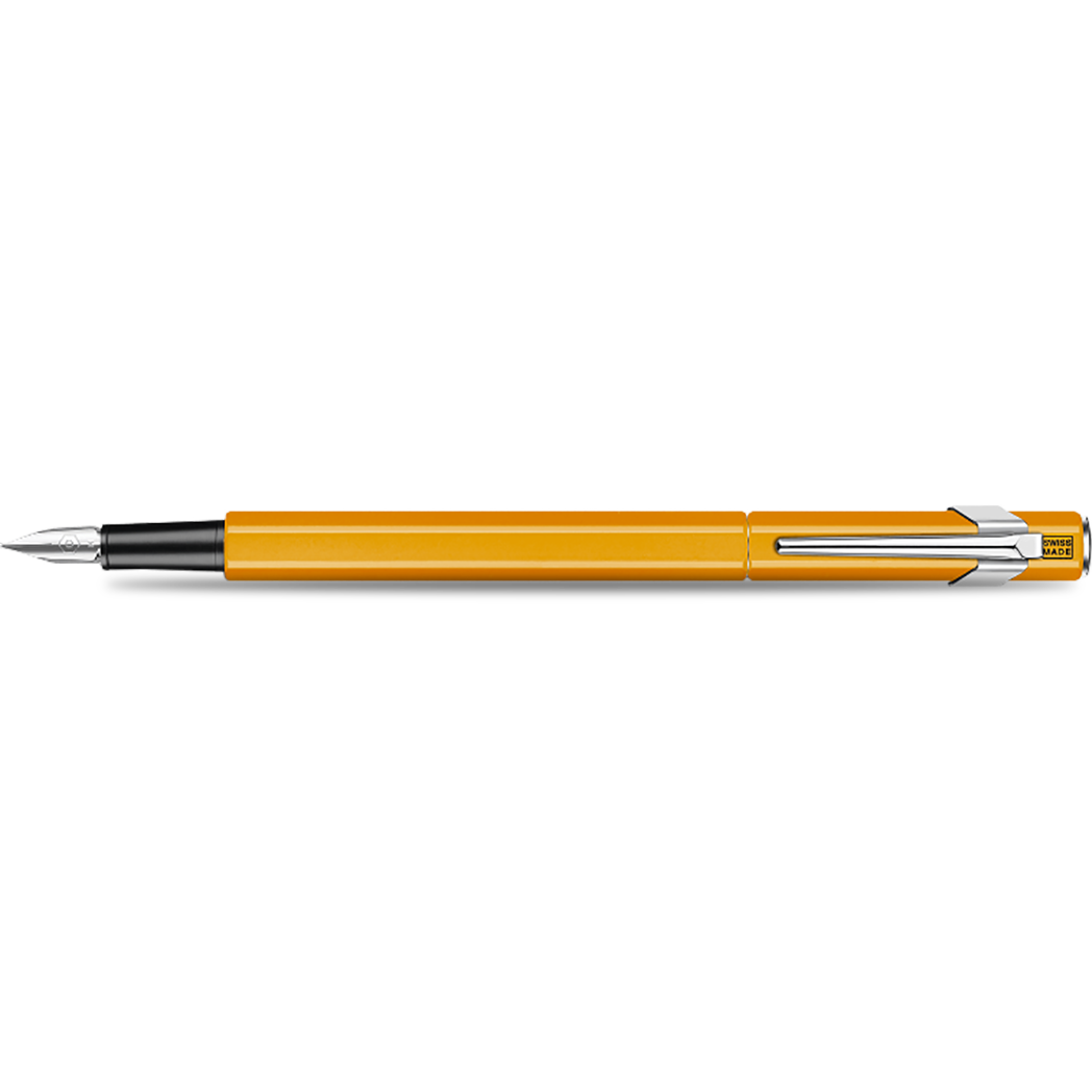 Caran d'Ache 849 Metal Fountain Pen - Fluorescent Orange - Medium-Pen Boutique Ltd