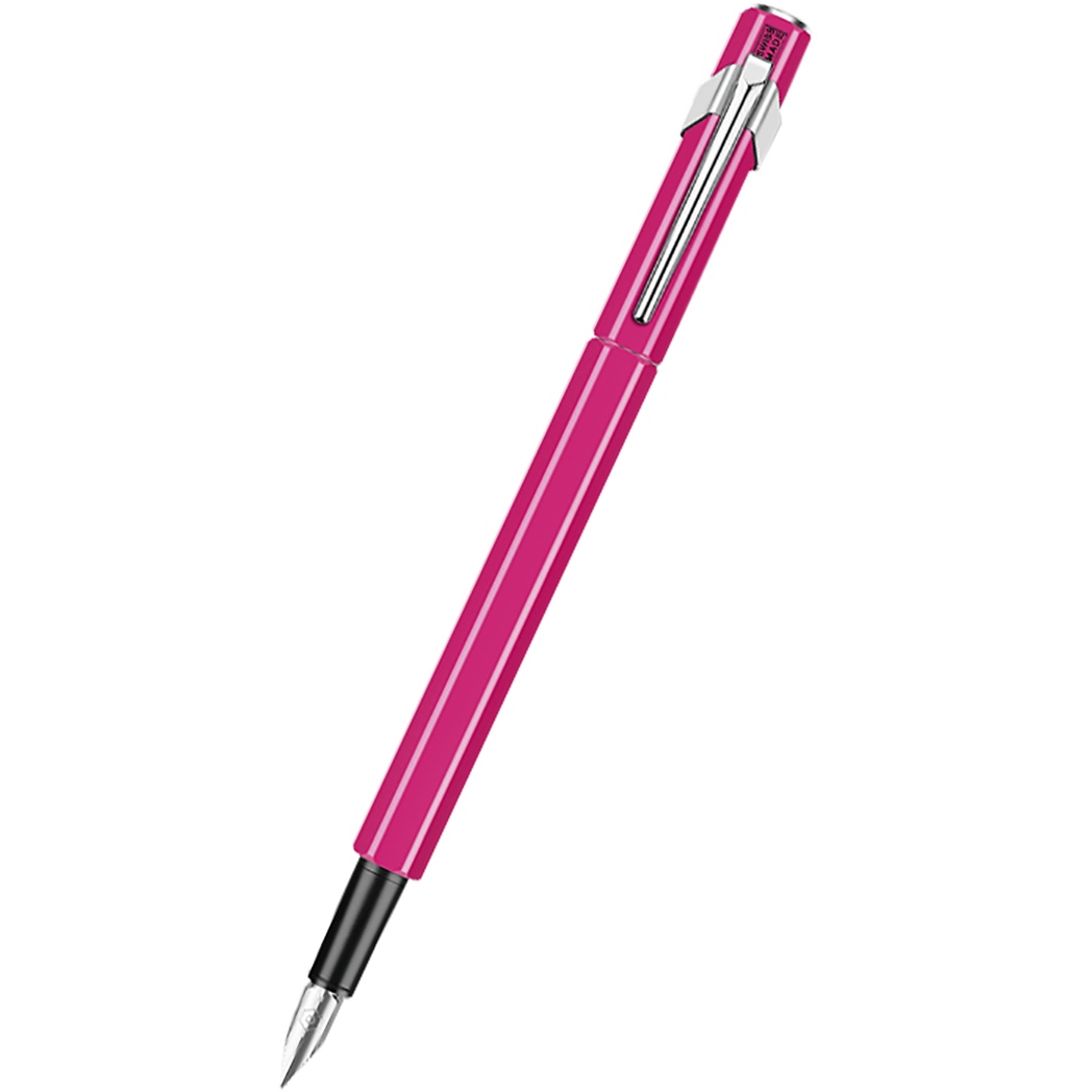 Caran d'Ache 849 Fountain Pen - Pink Fluorescent - Medium-Pen Boutique Ltd