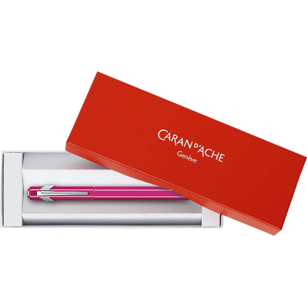 Caran d'Ache 849 Fountain Pen - Pink Fluorescent - Medium-Pen Boutique Ltd