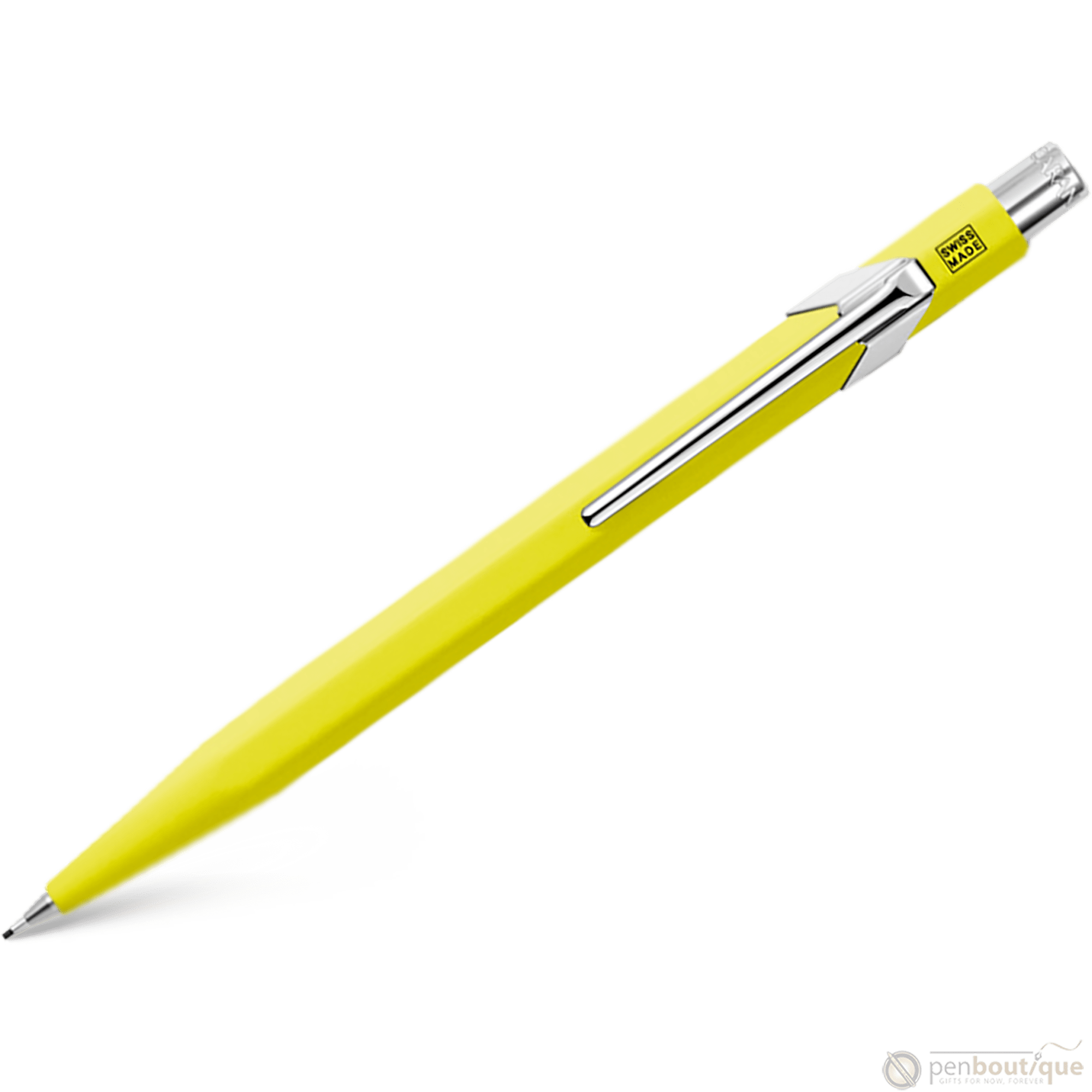 Caran d'Ache 844 Mechanical Pencil - Fluorescent Yellow - 0.7mm - Pen Boutique Ltd
