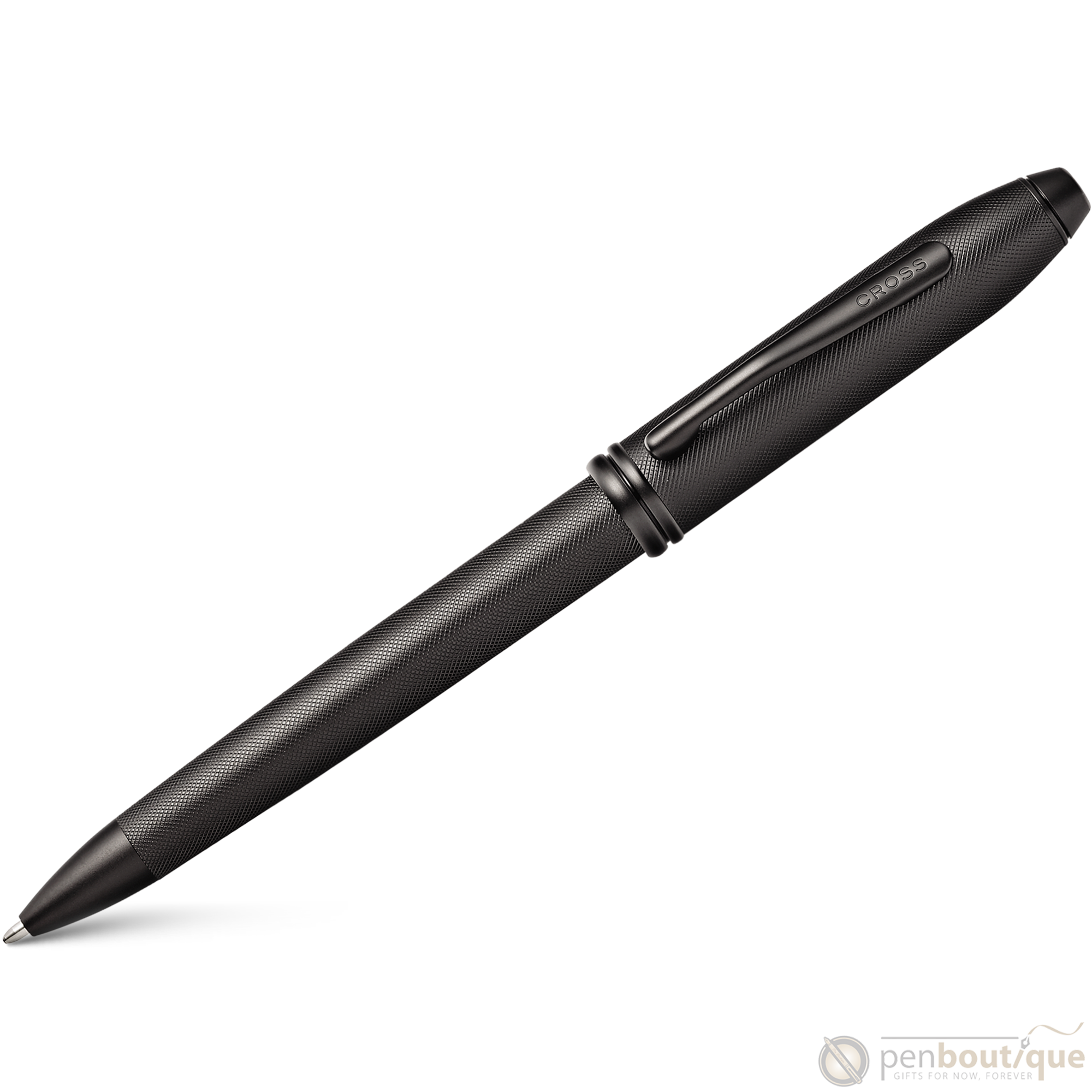 Cross Townsend Ballpoint Pen - Black Micro Knurl-Pen Boutique Ltd