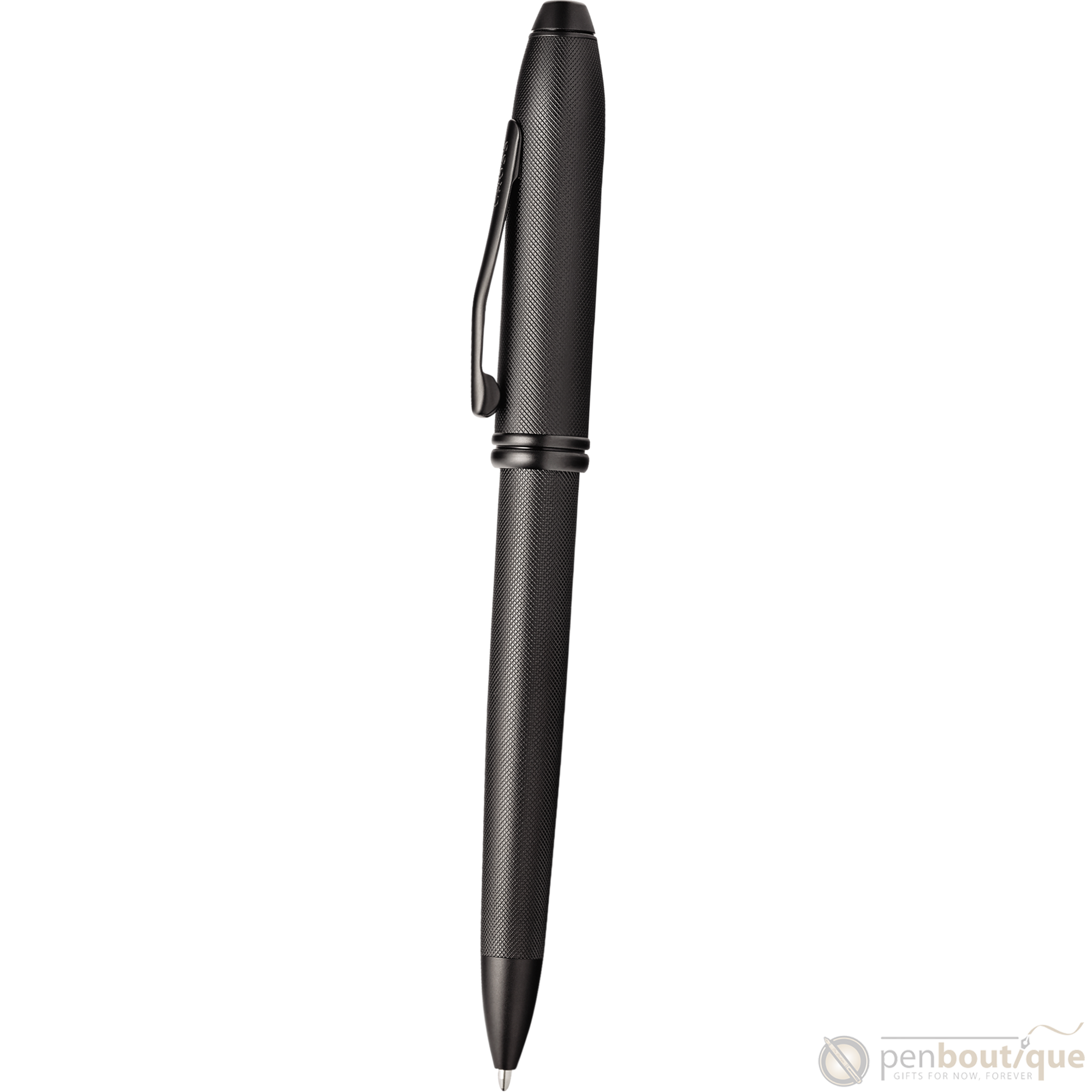 Cross Townsend Ballpoint Pen - Black Micro Knurl-Pen Boutique Ltd