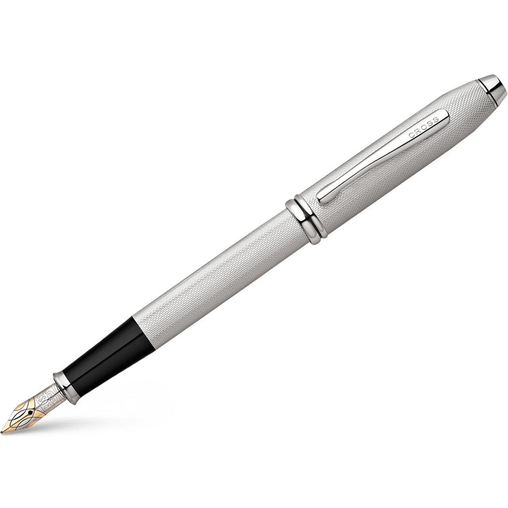 Cross Townsend Fountain Pen - 20th Anniversary - Brushed Platinum (Special Edition) - Pen Boutique Ltd