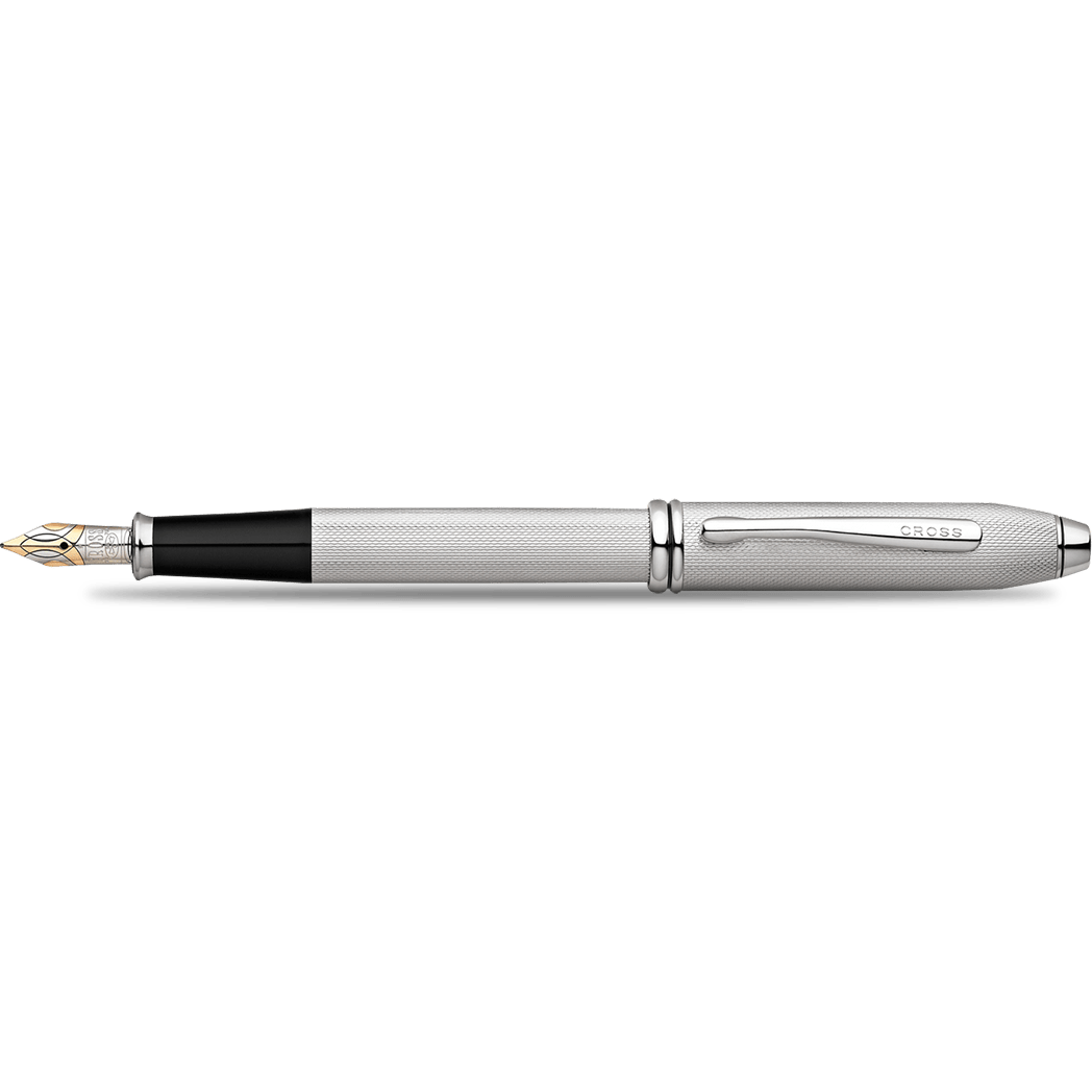 Cross Townsend Fountain Pen - 20th Anniversary - Brushed Platinum (Special Edition) - Pen Boutique Ltd