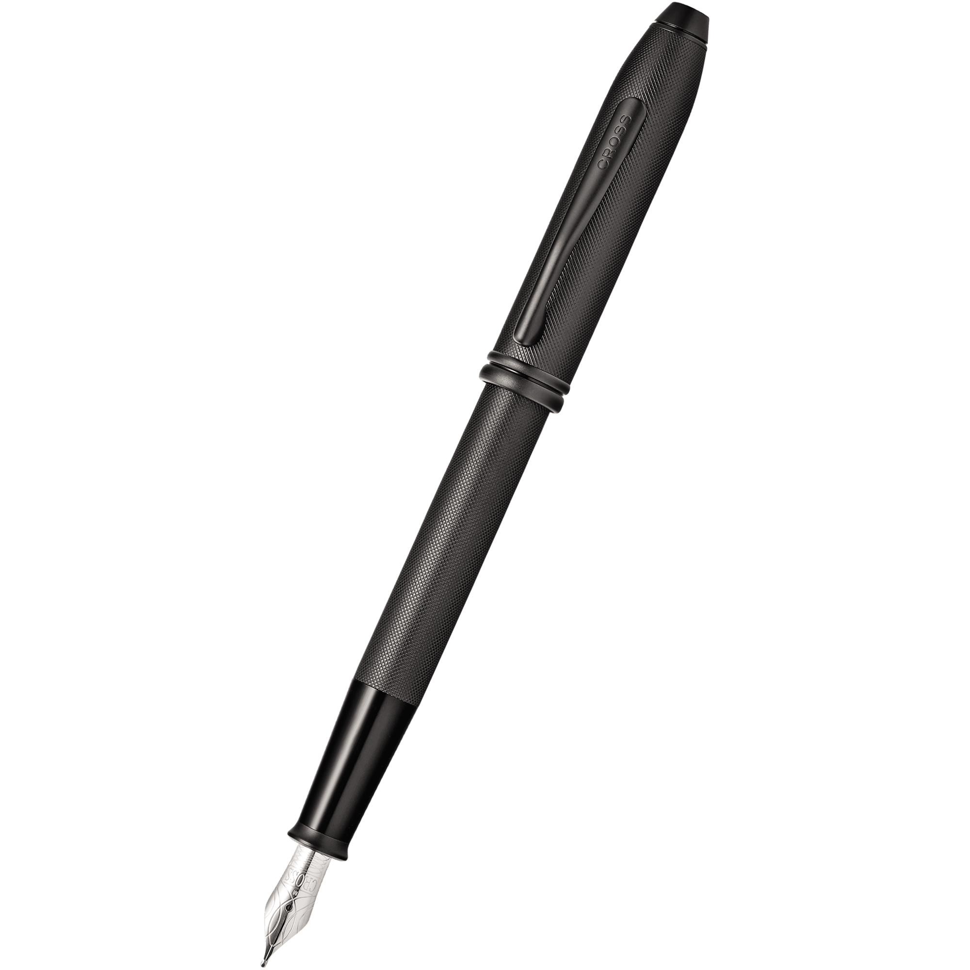 Cross Townsend Fountain Pen - Black Micro Knurl - Pen Boutique Ltd