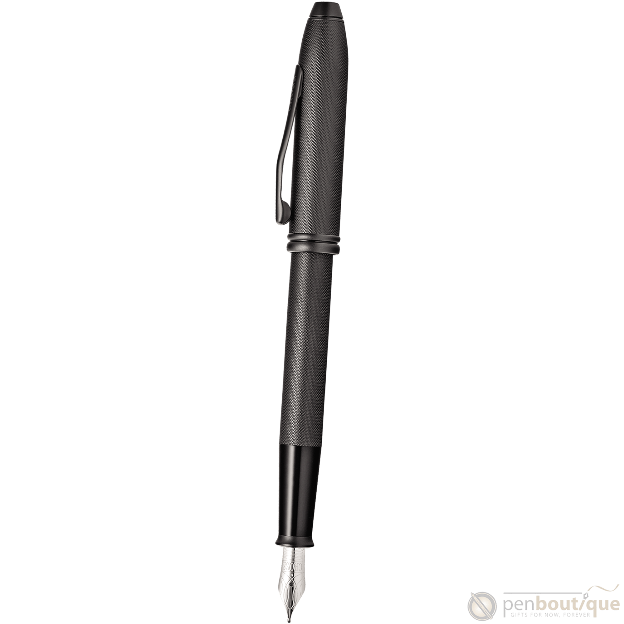 Cross Townsend Fountain Pen - Black Micro Knurl - Pen Boutique Ltd