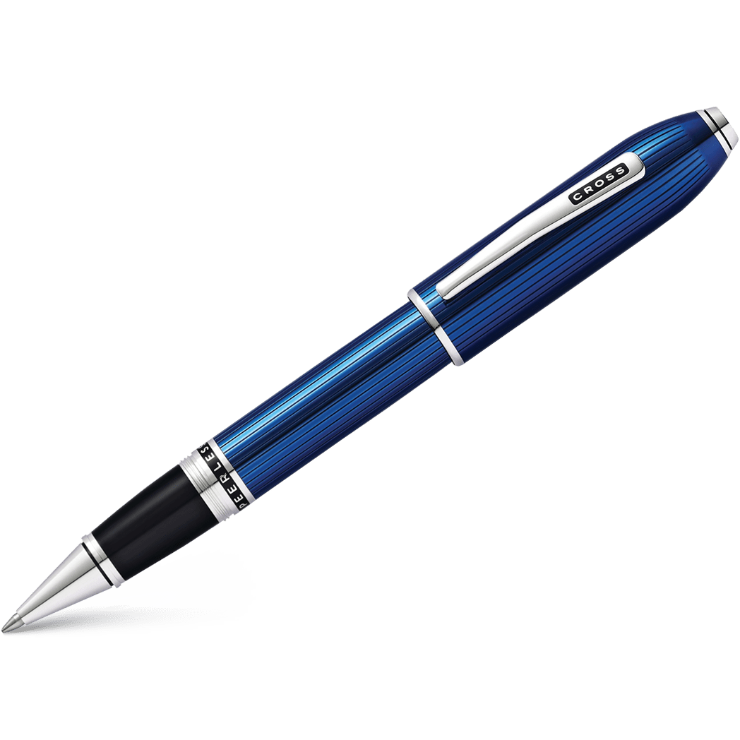 Cross Peerless Selectip Rollerball Pen - Translucent Quartz Blue - Pen Boutique Ltd