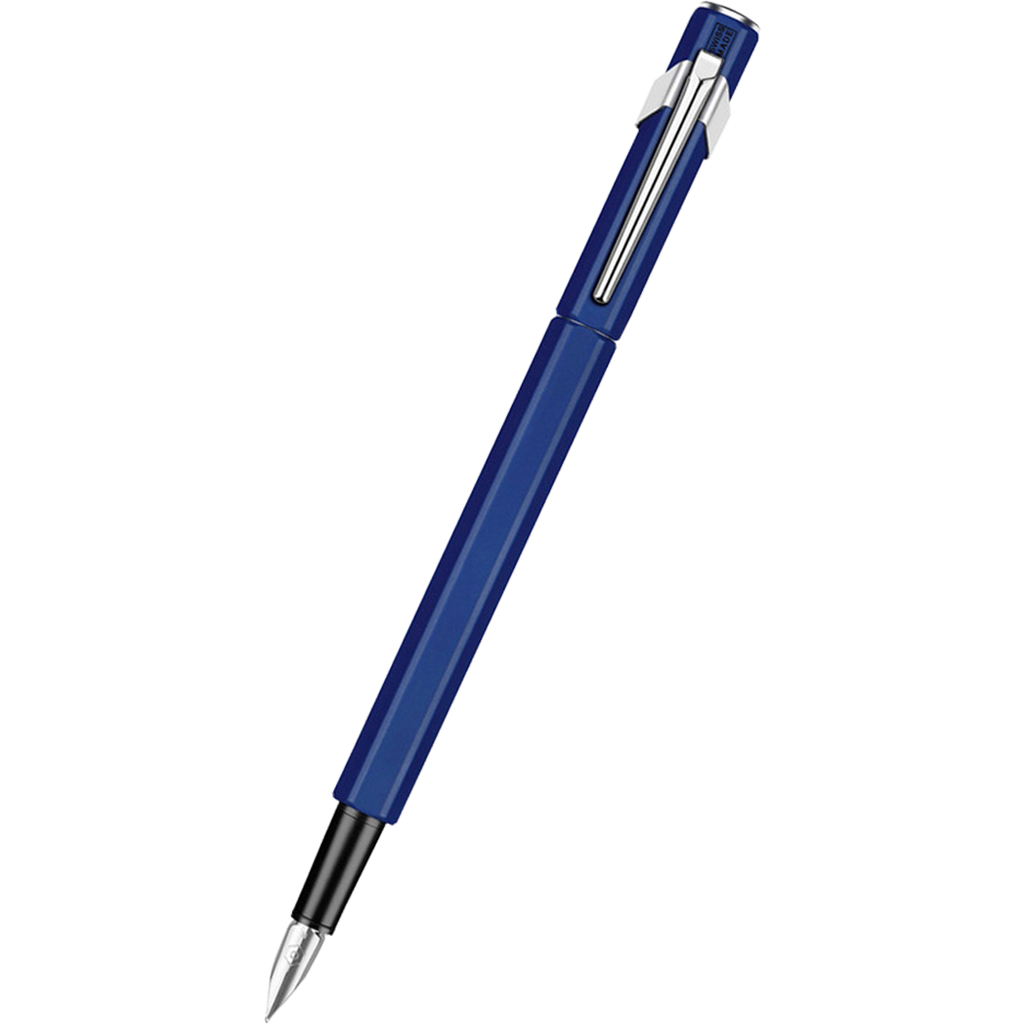 Caran D' Ache 849 Metal Fountain Pen - Blue - Extra Fine Nib-Pen Boutique Ltd