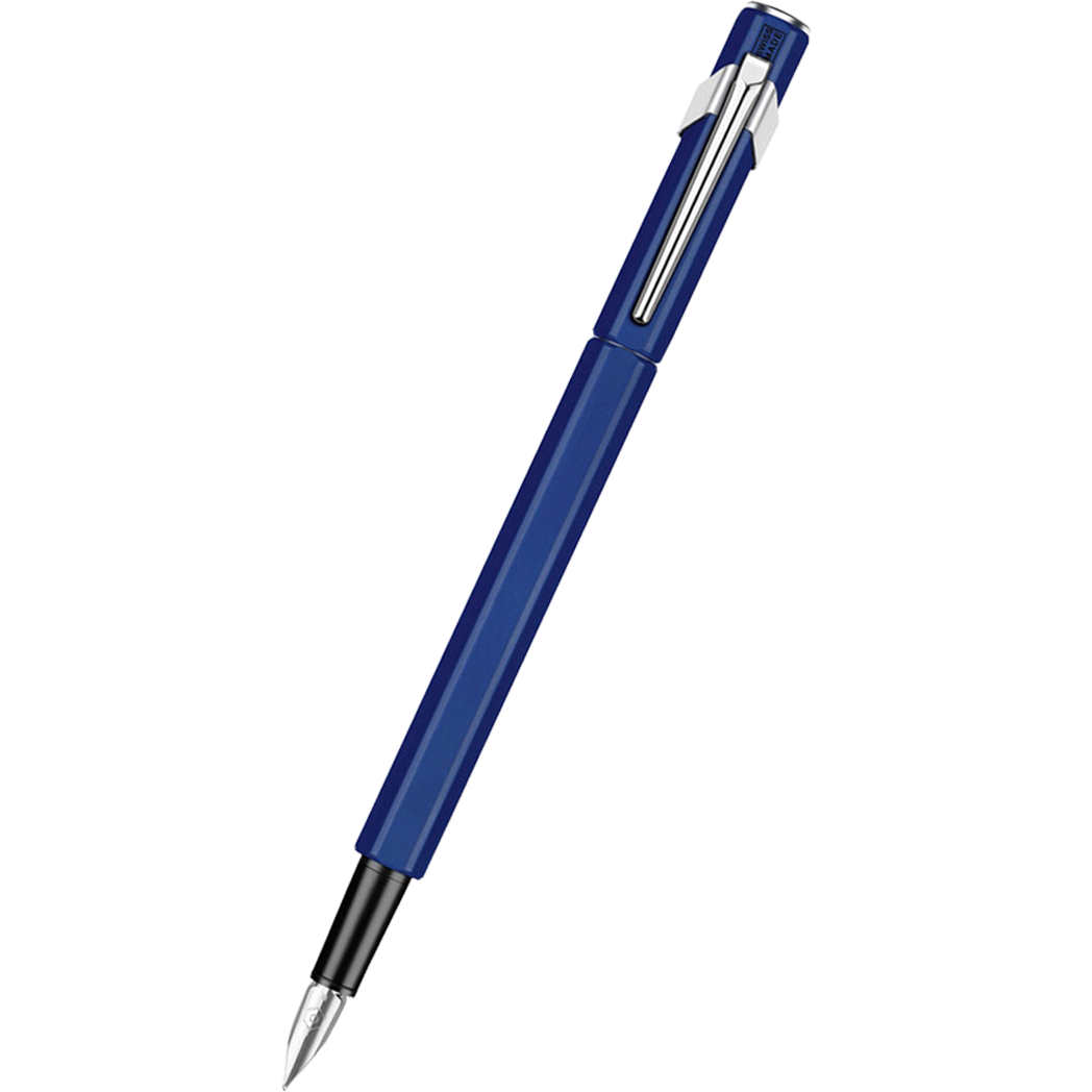 Caran D' Ache 849 Metal Fountain Pen - Blue - Fine Nib-Pen Boutique Ltd