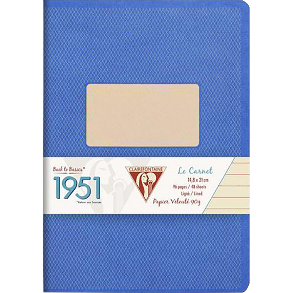 Clairefontaine 1951 Staplebound Lined Blue 5 ¾ X 8 ¼-Pen Boutique Ltd