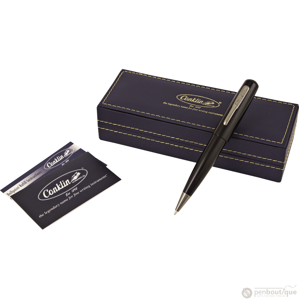 Conklin All American Collection Ballpoint Pen - Raven Black - Pen Boutique Ltd