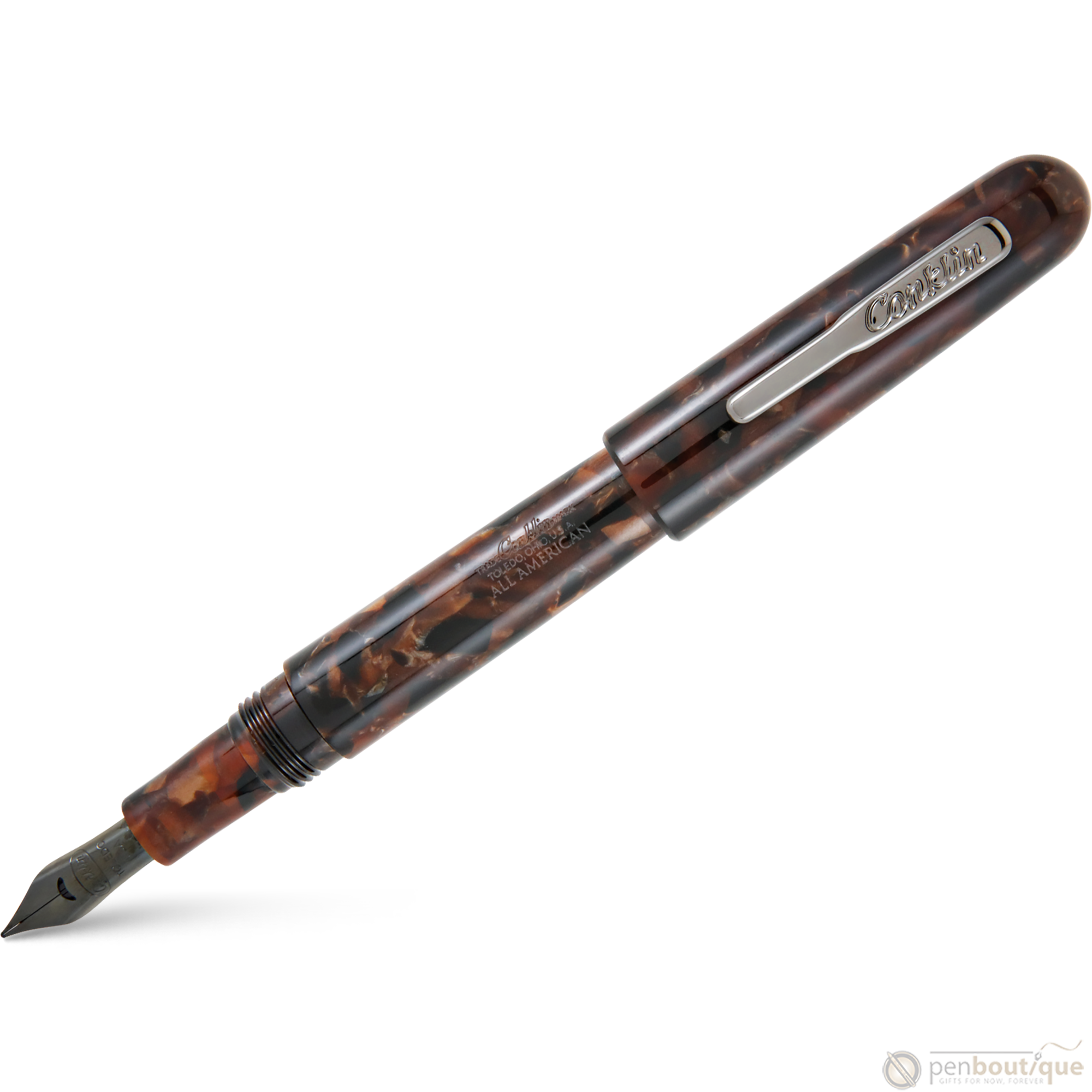 Conklin All American Collection Fountain Pen - Brownstone-Pen Boutique Ltd