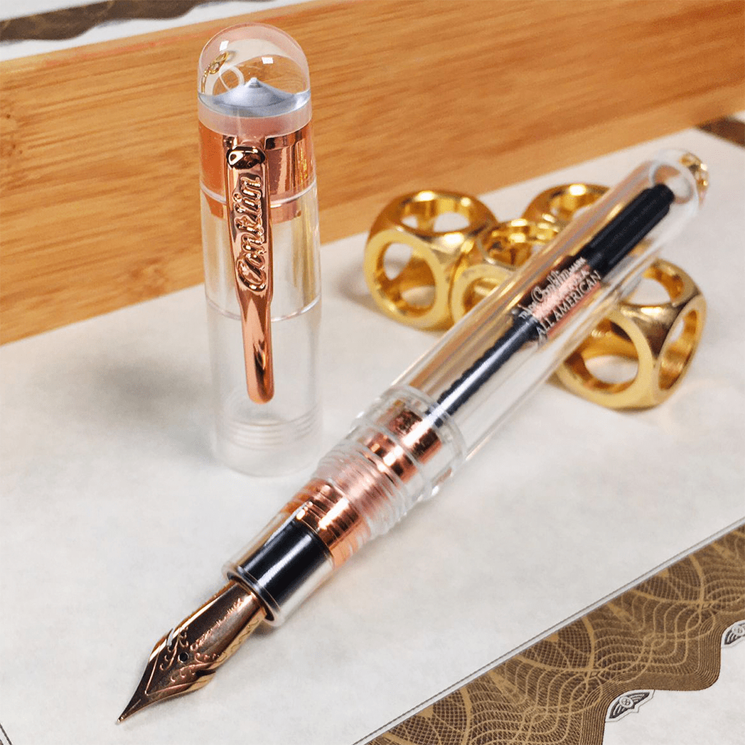 Conklin All American Collection Fountain Pen - Limited Edition - Demo Rose Gold - Pen Boutique Ltd