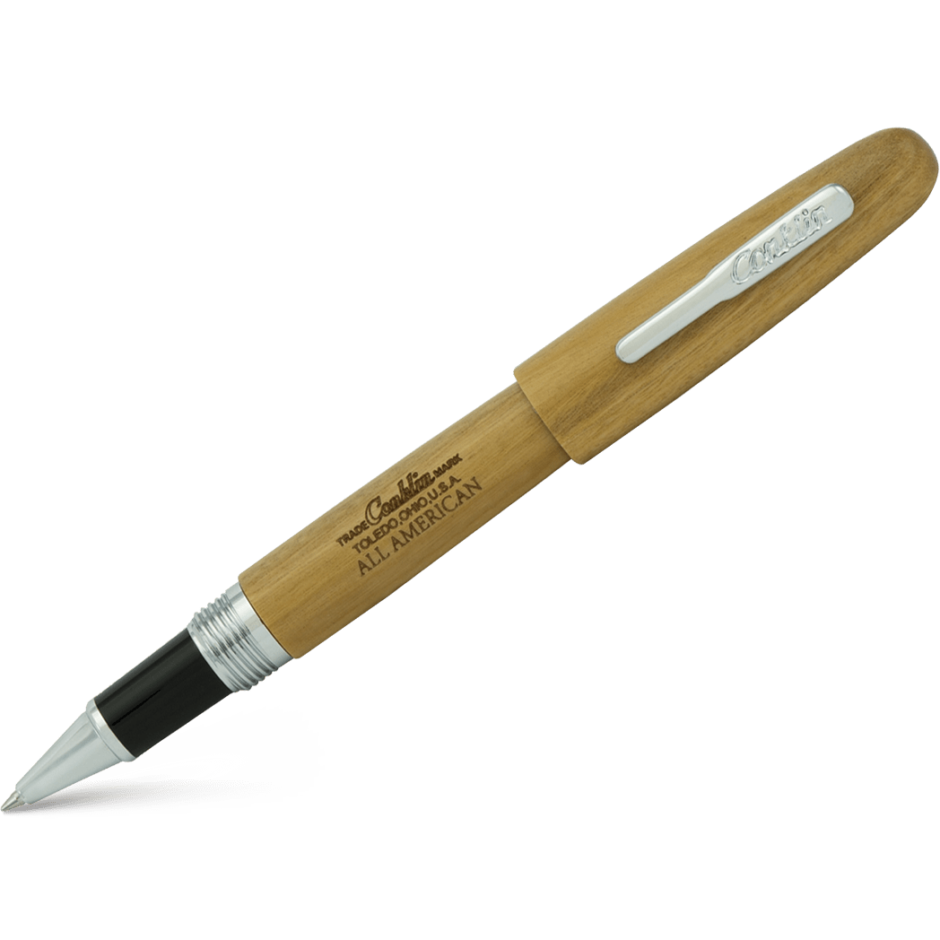 Conklin All American Rollerball Pen - Limited Edition - Pau - Preto/Chrome - Pen Boutique Ltd