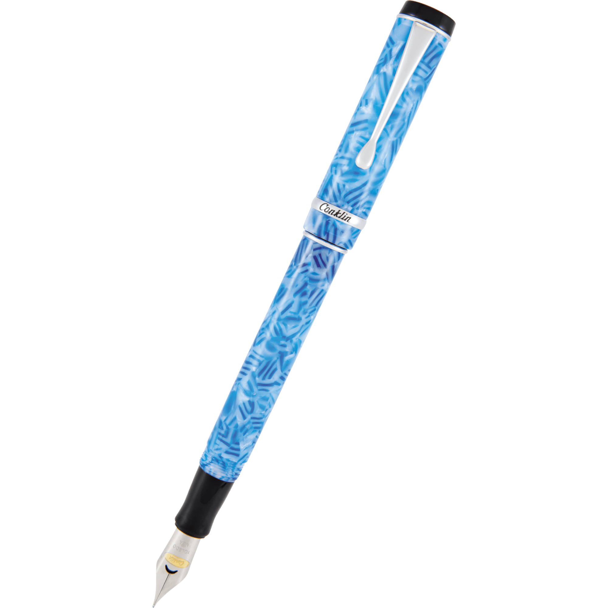 Conklin Duragraph Fountain Pen - Ice Blue - Pen Boutique Ltd