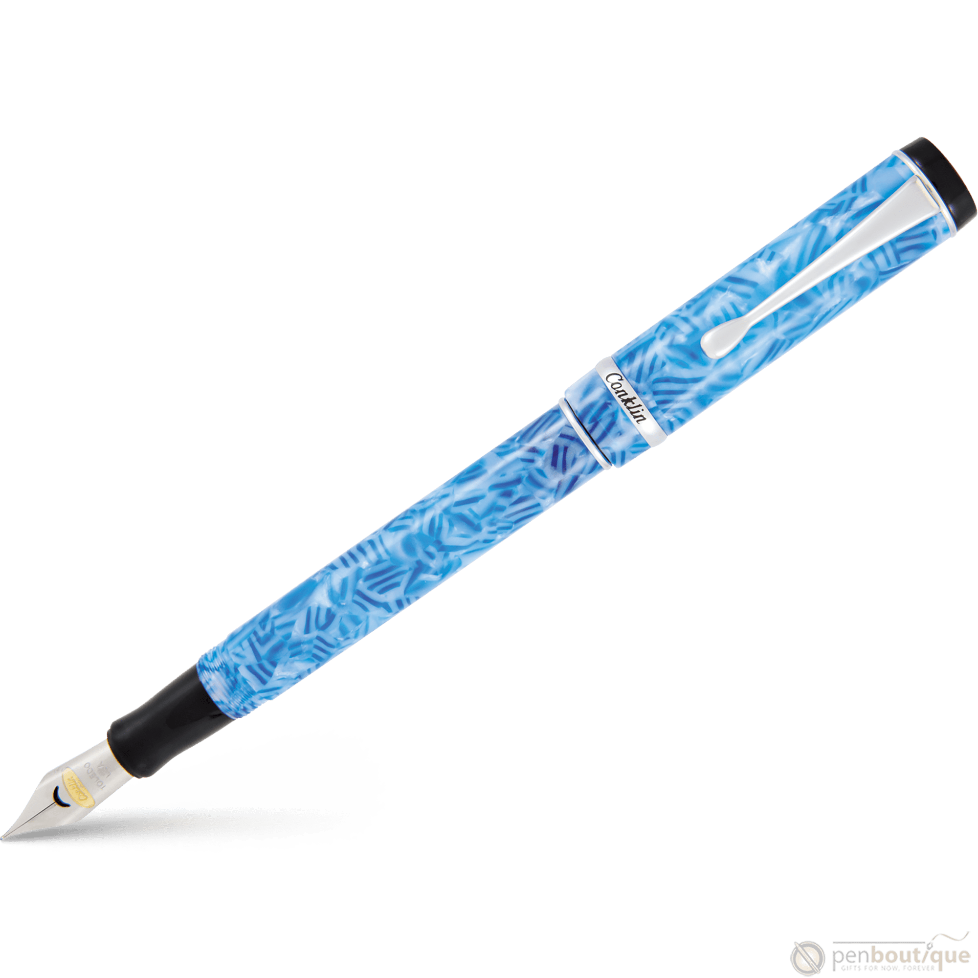 Conklin Duragraph Fountain Pen - Ice Blue - Pen Boutique Ltd