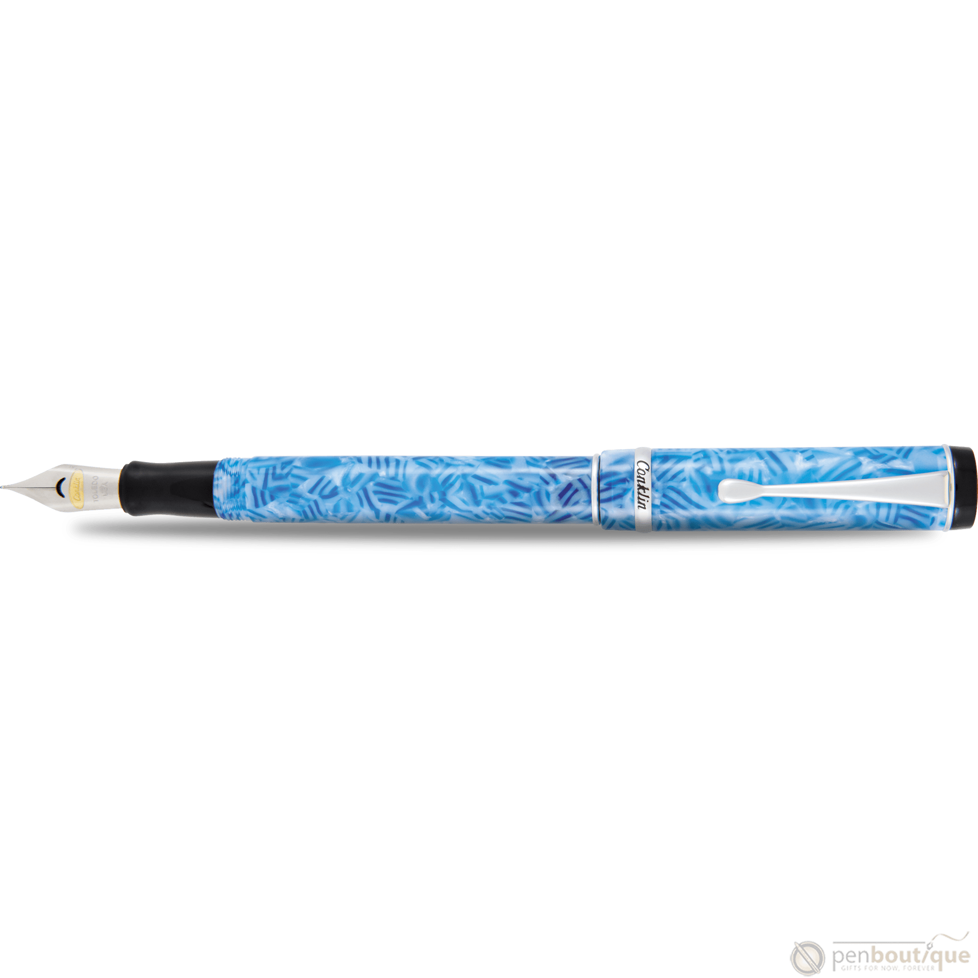 Conklin Duragraph Fountain Pen - Ice Blue - Pen Boutique Ltd