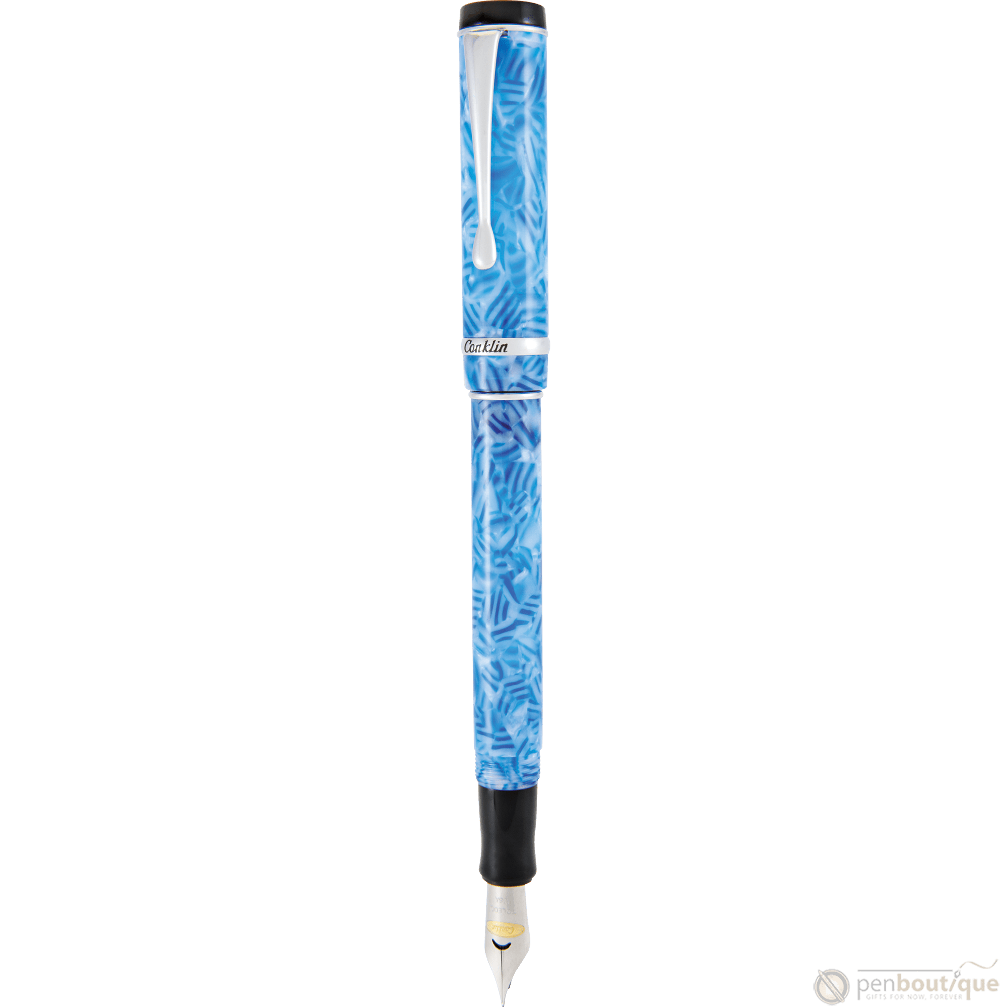 Conklin Duragraph Fountain Pen - Ice Blue - Pen Boutique Ltd