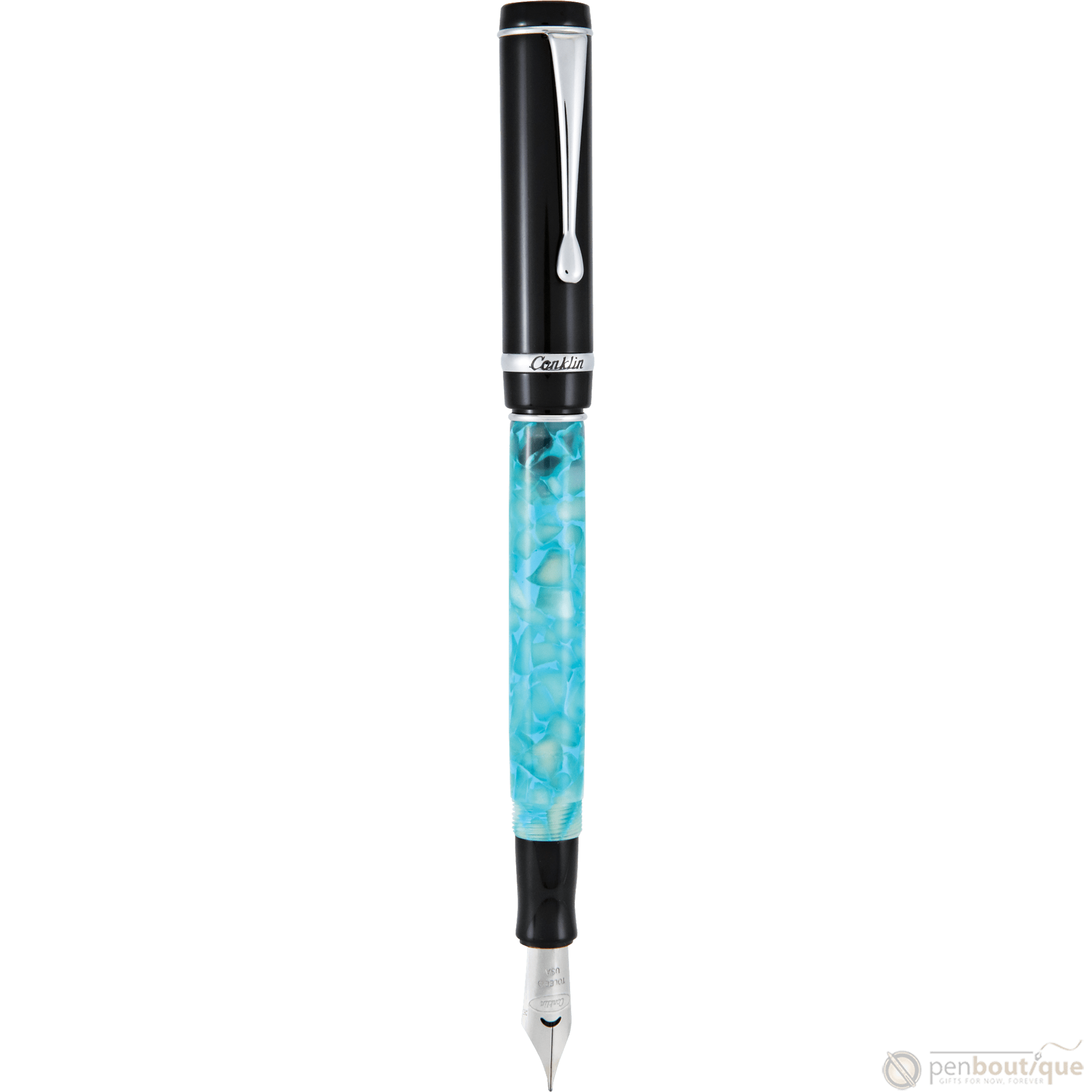 Conklin Duragraph Fountain Pen - Turquoise Nights - Pen Boutique Ltd