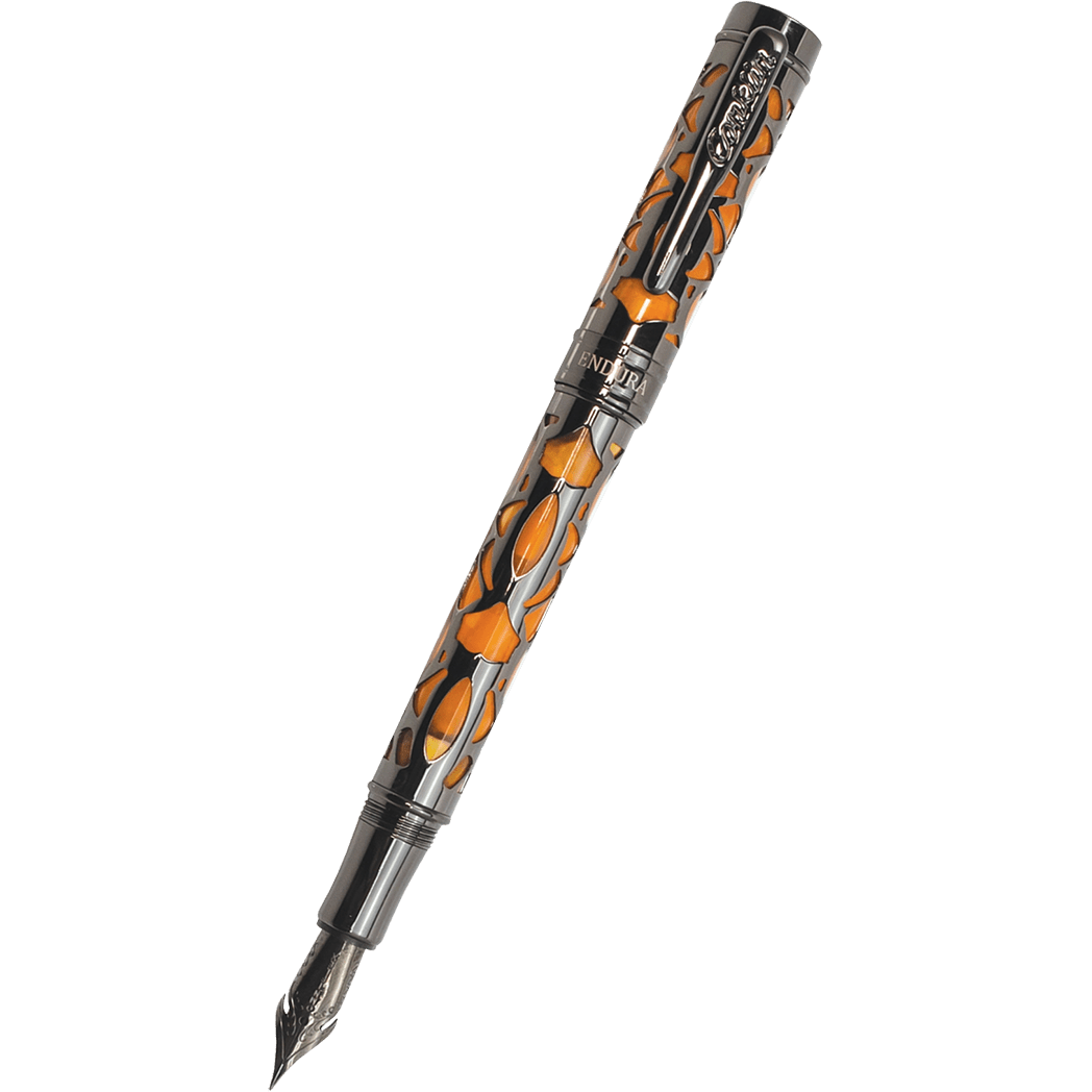 Conklin Endura Fountain Pen - Deco Crest Orange - Pen Boutique Ltd