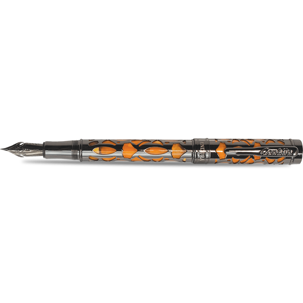 Conklin Endura Fountain Pen - Deco Crest Orange - Pen Boutique Ltd