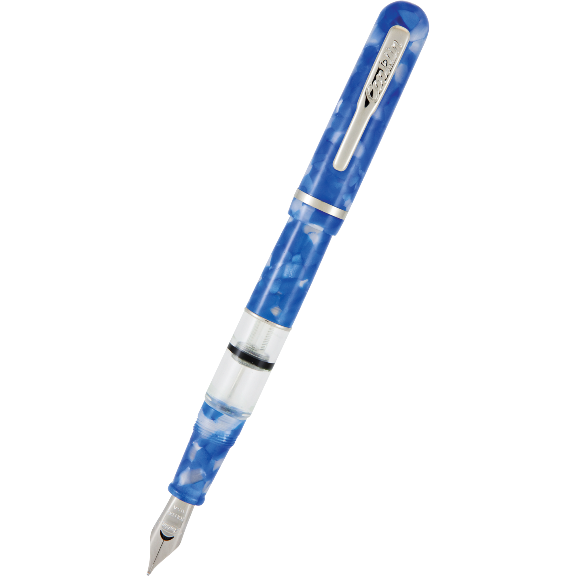 Conklin Heritage Fountain Pen - Word Gauge - Blue-Pen Boutique Ltd