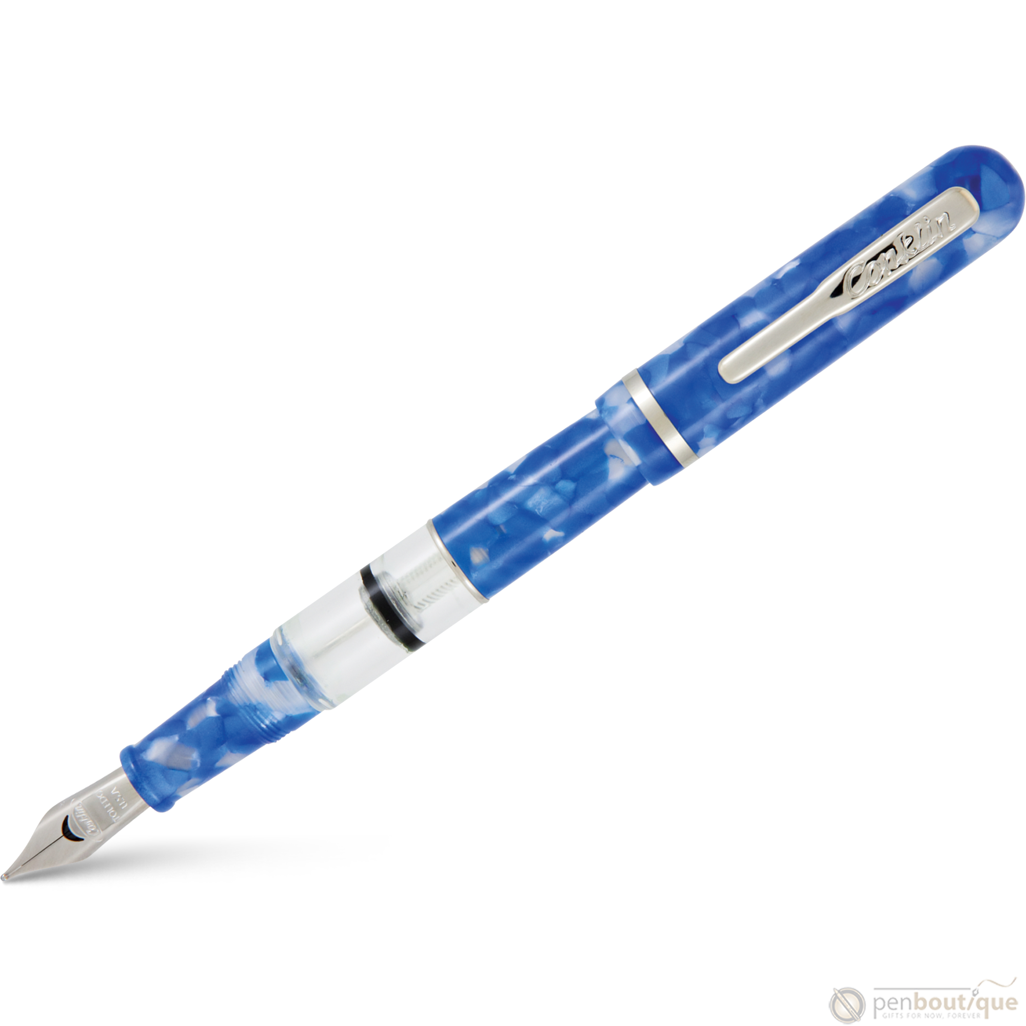 Conklin Heritage Fountain Pen - Word Gauge - Blue-Pen Boutique Ltd