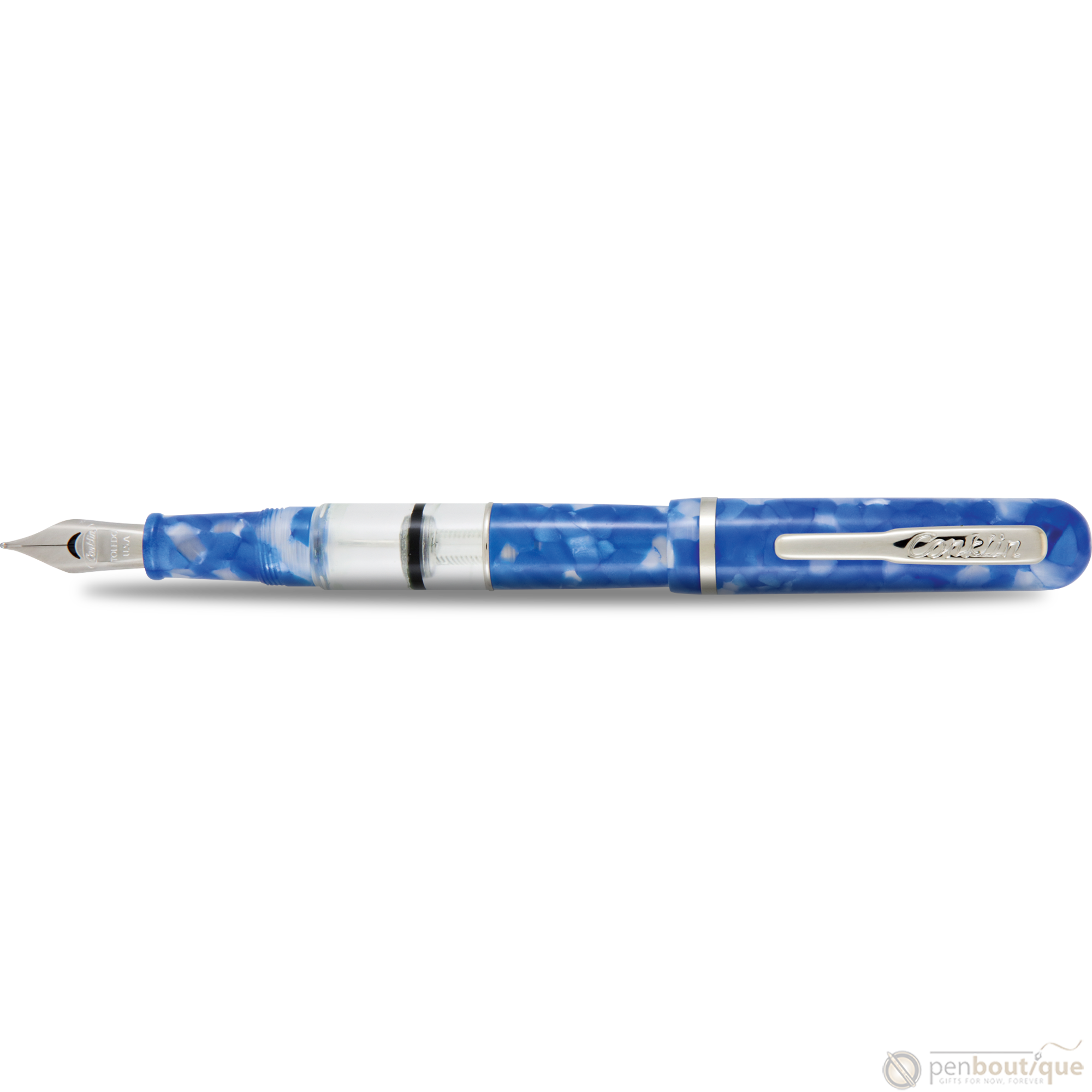 Conklin Heritage Fountain Pen - Word Gauge - Blue-Pen Boutique Ltd