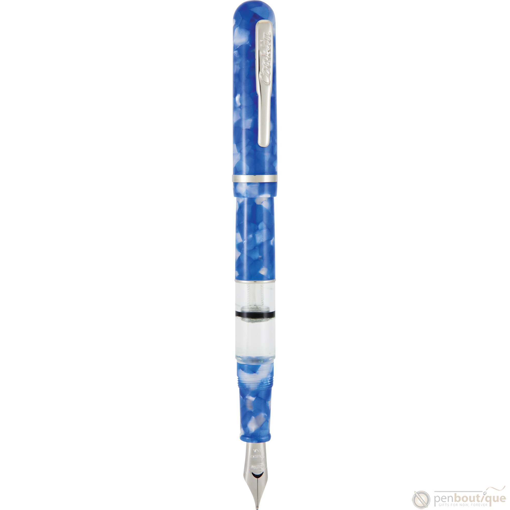 Conklin Heritage Fountain Pen - Word Gauge - Blue-Pen Boutique Ltd
