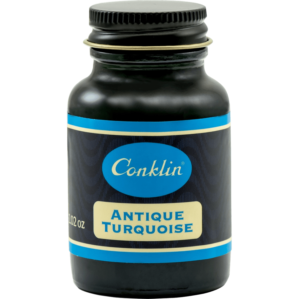 Conklin Ink Bottle - Antique Turquoise - 60 ml - Pen Boutique Ltd