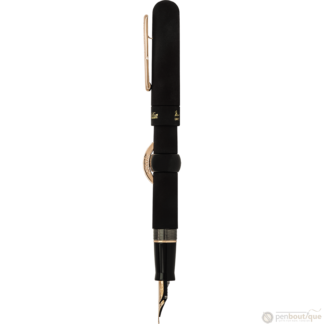 Conklin Mark Twain Fountain Pen - Limited Edition - Superblack/Rosegold - Pen Boutique Ltd
