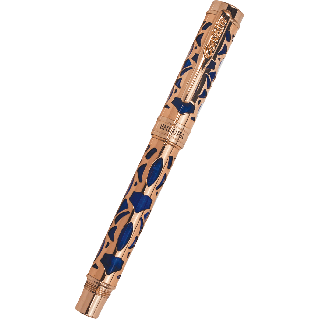 Conklin Endura Rollerball Pen - Deco Crest Blue - Pen Boutique Ltd