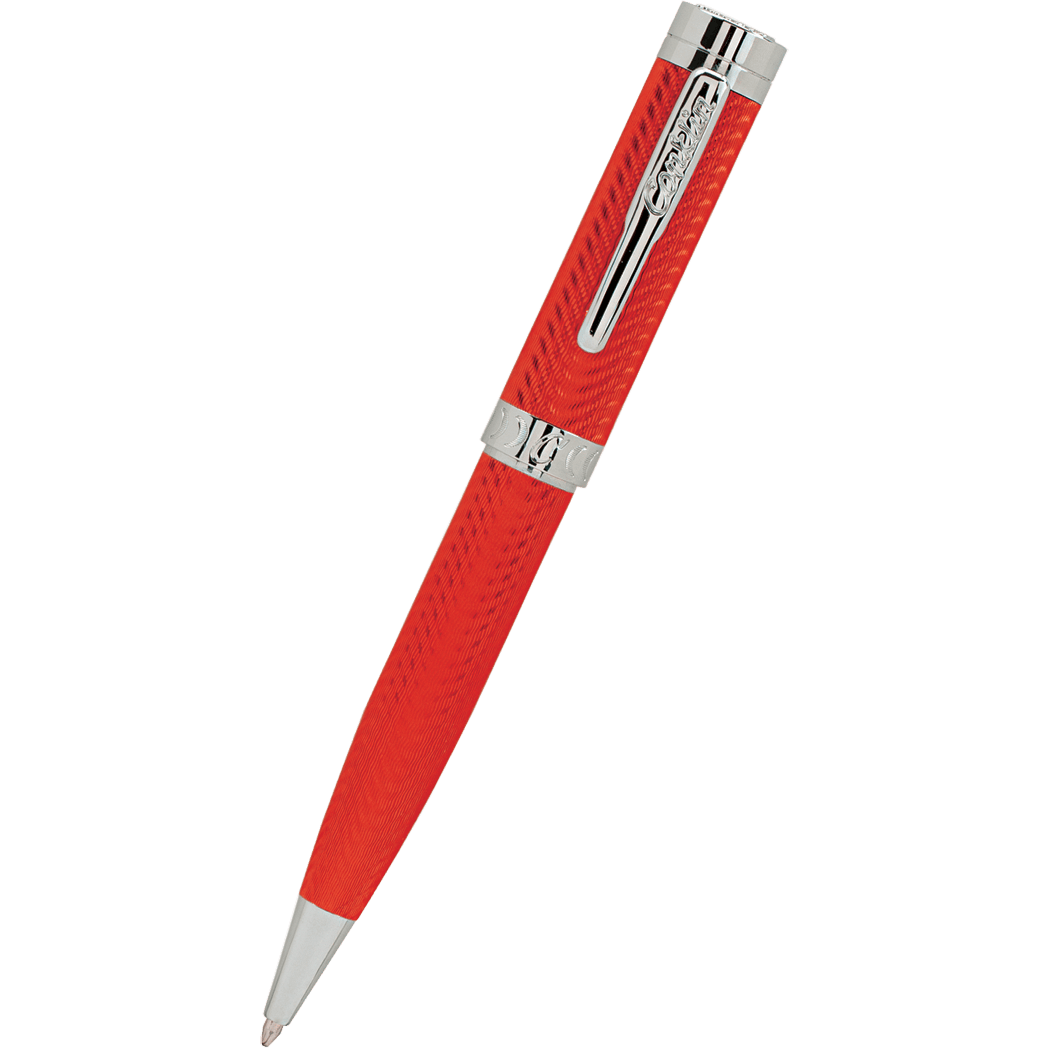 Conklin Herringbone Ballpoint Pen - Signature Red - Pen Boutique Ltd