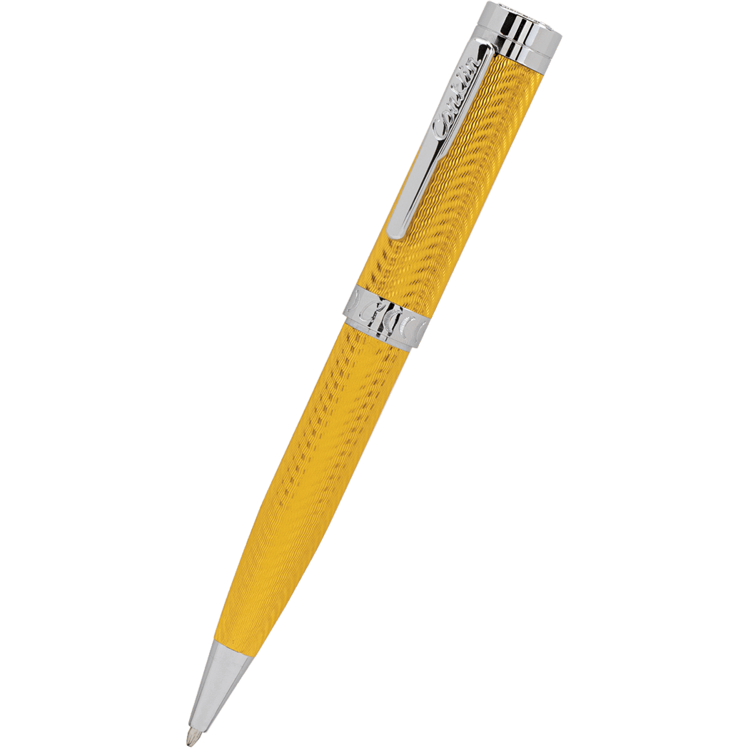 Conklin Herringbone Ballpoint Pen - Signature Yellow - Pen Boutique Ltd