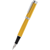 Conklin Herringbone Fountain Pen - Signature Yellow - Pen Boutique Ltd