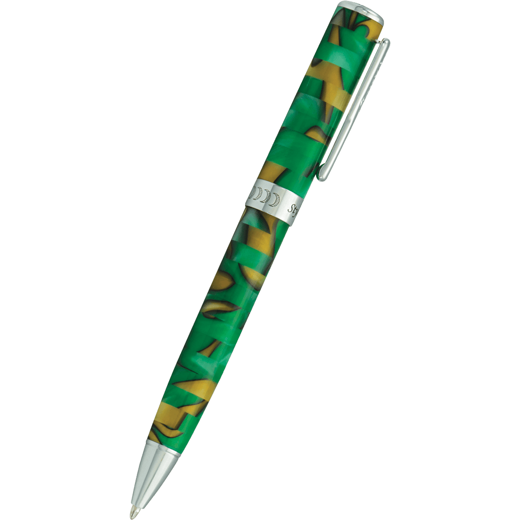 Conklin Stylograph Ballpoint Pen - Mosaic Green/Brown - Pen Boutique Ltd
