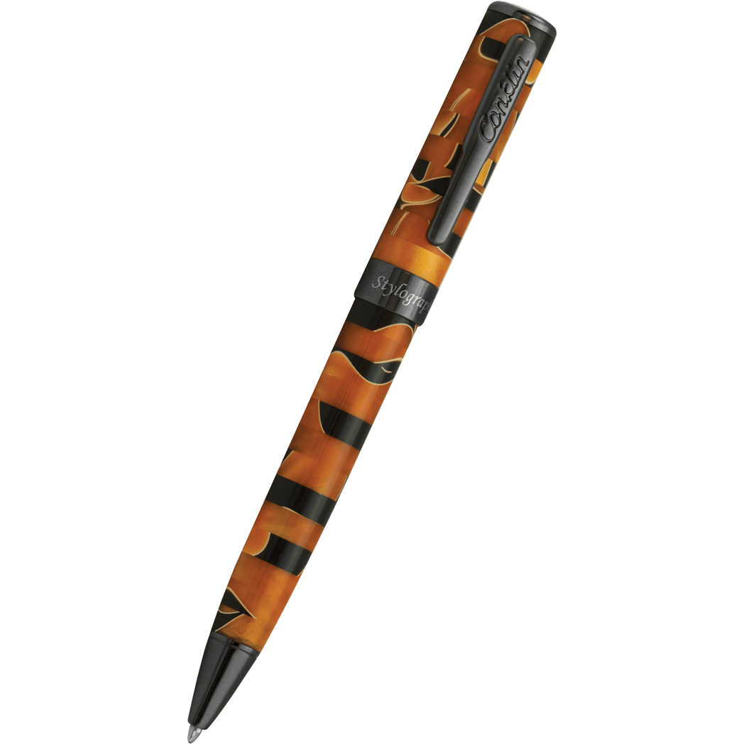 Conklin Stylograph Ballpoint Pen - Mosaic Orange/Black - Pen Boutique Ltd