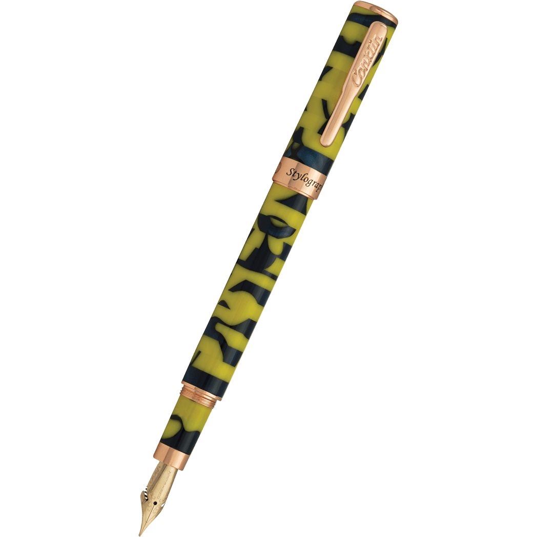 Conklin Stylograph Fountain Pen - Mosaic Yellow/Blue - Pen Boutique Ltd