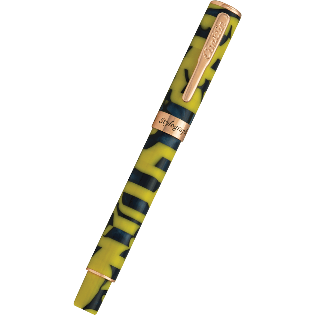Conklin Stylograph Fountain Pen - Mosaic Yellow/Blue - Pen Boutique Ltd