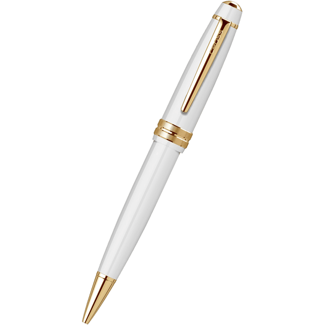 Cross Bailey Light Ballpoint Pen - White - Gold Trim (Self Serve Box) - Pen Boutique Ltd