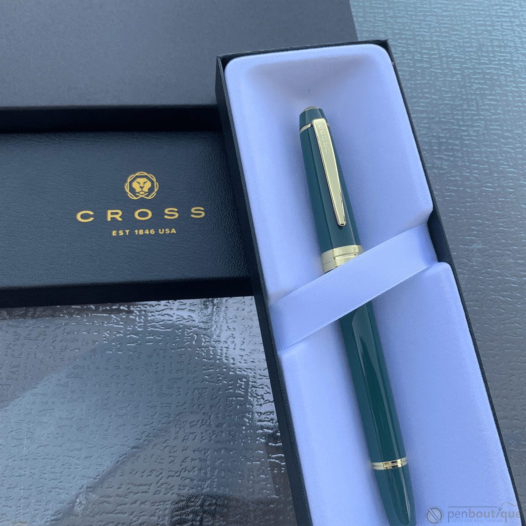 Cross Bailey Light Fountain Pen - Polished Green - Pen Boutique Ltd