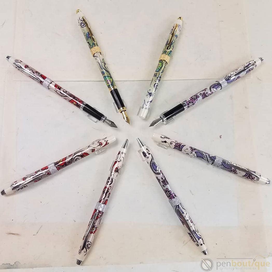 Cross Botanica Rollerball Pen - Red Humming Bird Vine - Pen Boutique Ltd