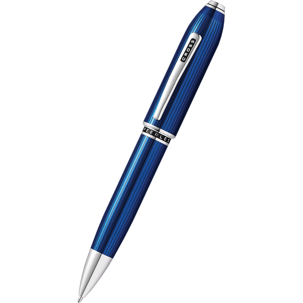 Cross Peerless Ballpoint Pen - Translucent Quartz Blue - Pen Boutique Ltd