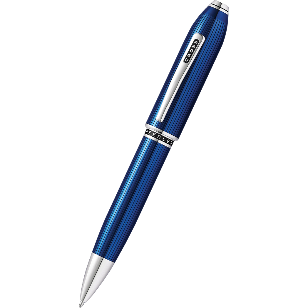 Cross Peerless Ballpoint Pen - Translucent Quartz Blue - Pen Boutique Ltd