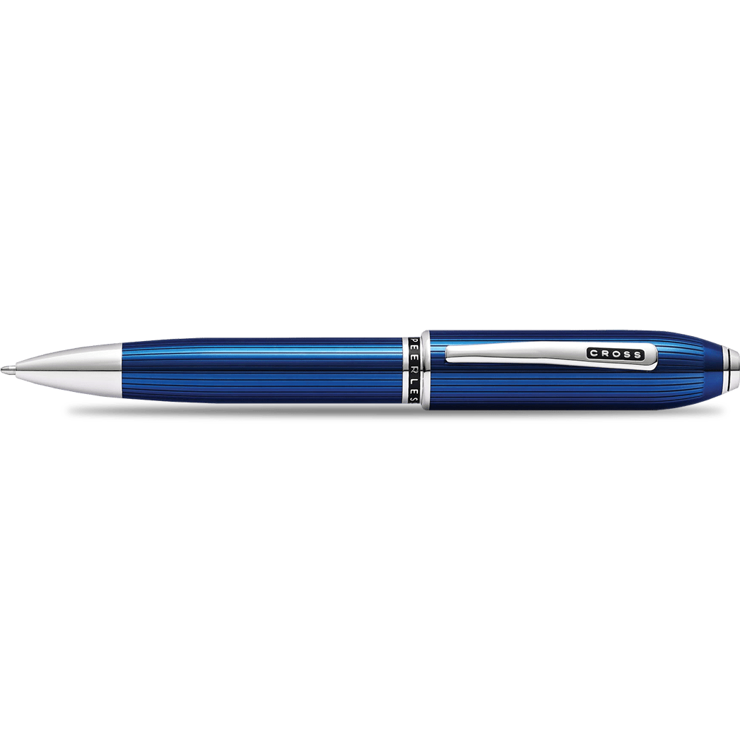 Cross Peerless Ballpoint Pen - Translucent Quartz Blue - Pen Boutique Ltd