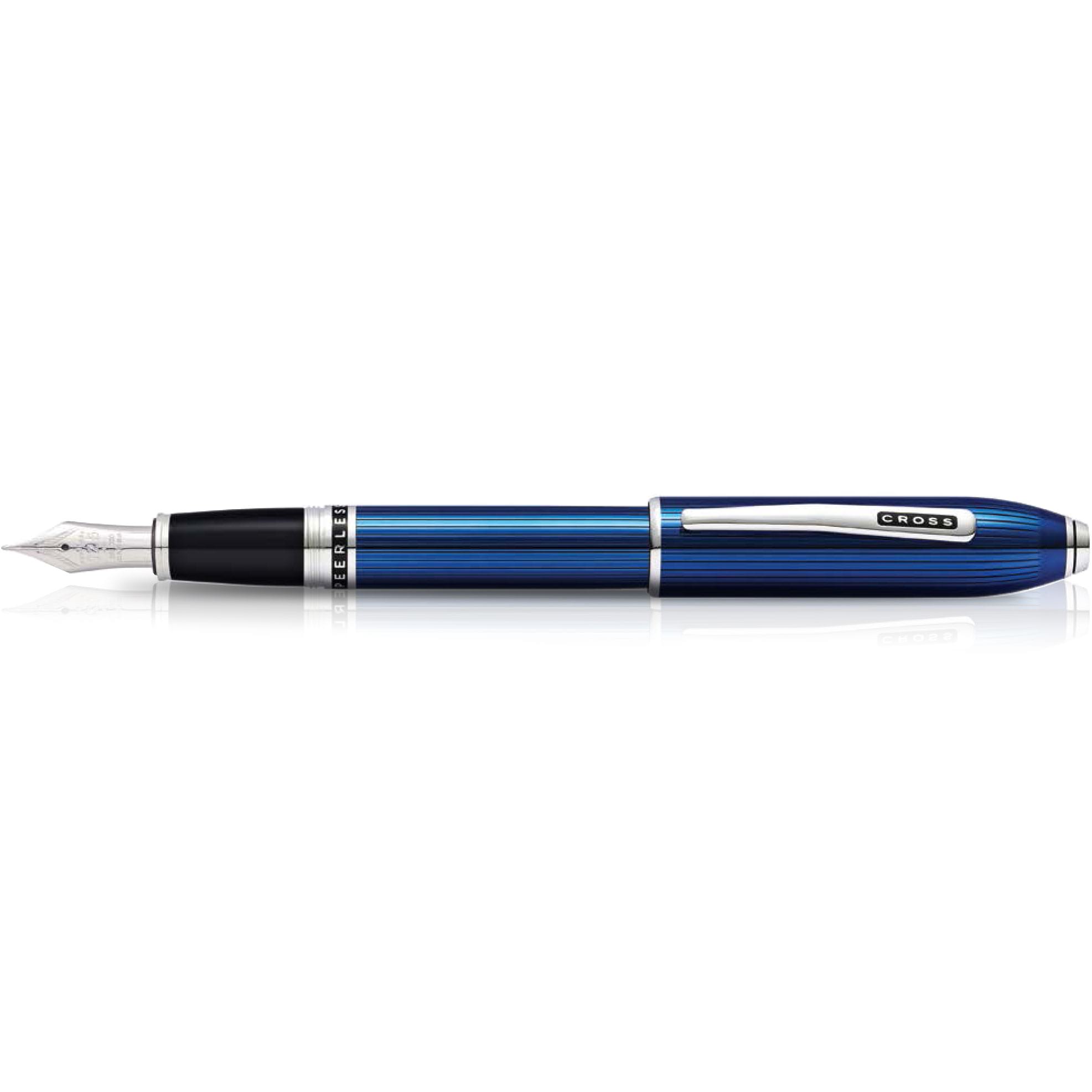Cross Peerless Fountain Pen - Translucent Quartz Blue-Pen Boutique Ltd