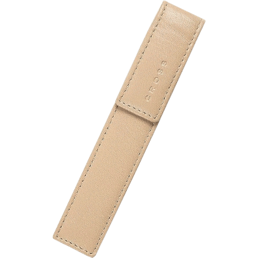 Cross Single Pen Case - Sand beige creme - Pen Boutique Ltd