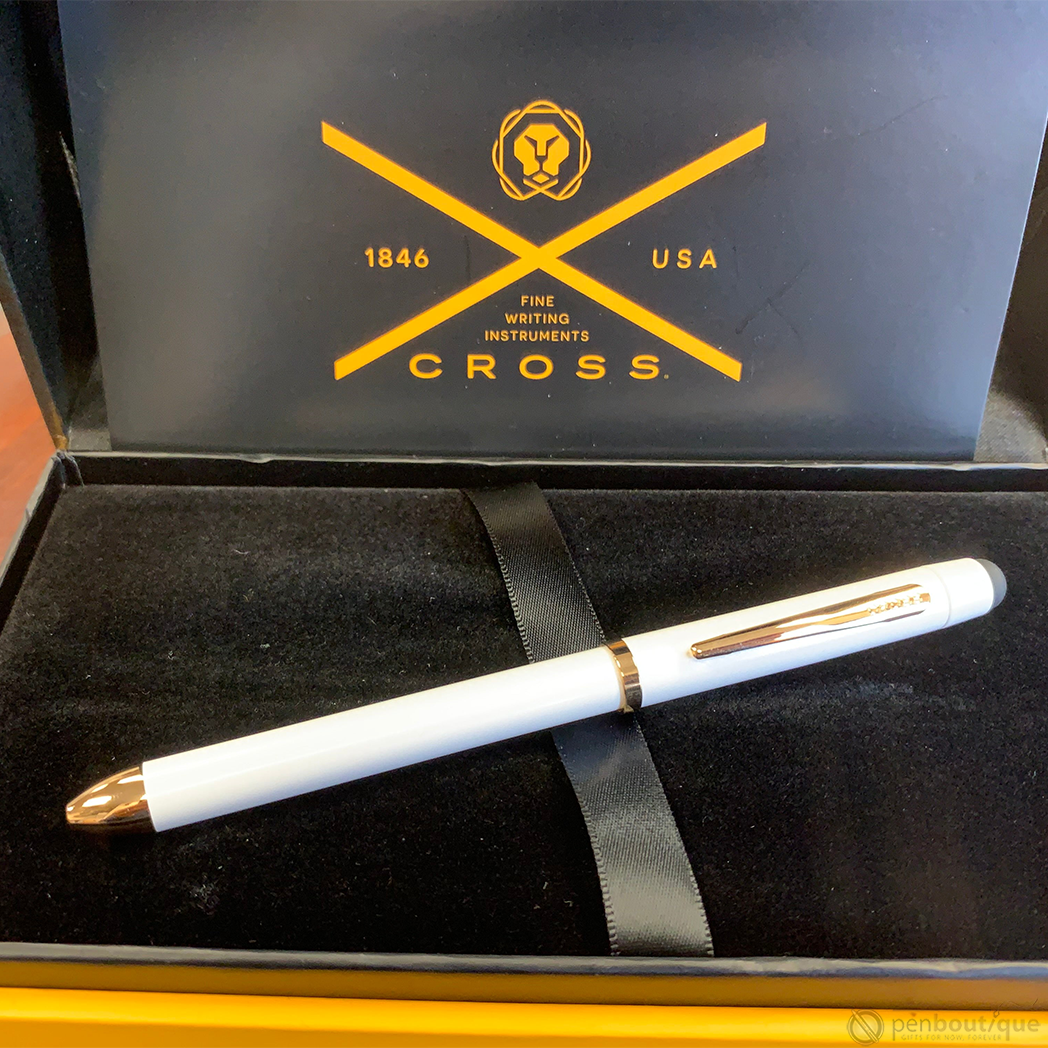 Cross Tech3+ Multifunction Pen - Pearlescent White - Pen Boutique Ltd