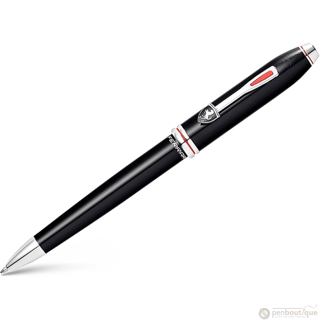 On Sale: Cross Townsend Ballpoint Pen - Scuderia Ferrari - Glossy Black - Rhodium Trim - Pen Boutique Ltd